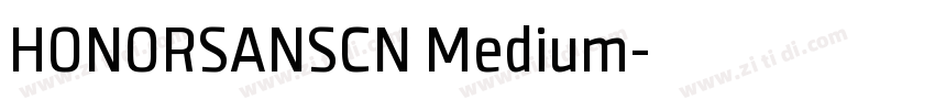 HONORSANSCN Medium字体转换